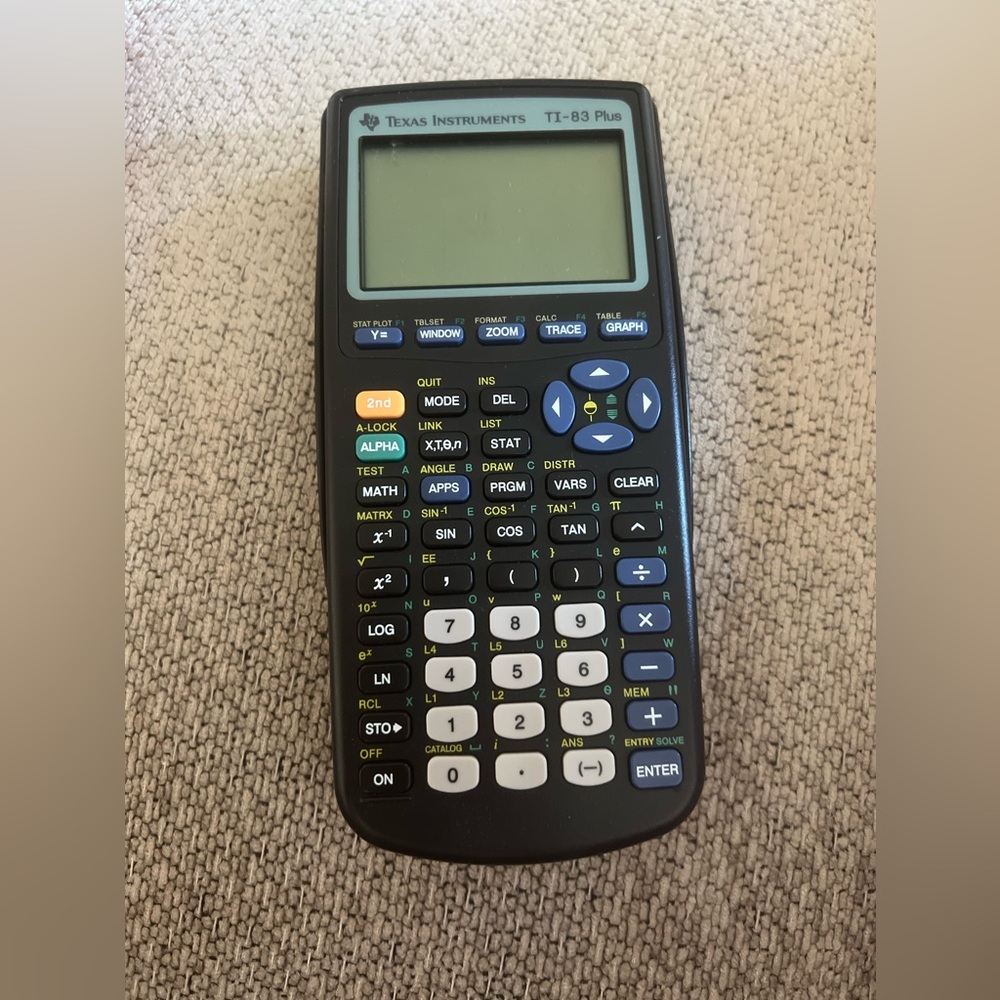 TI-83 Plus Calculator No Battery Included